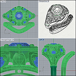 3D jewelry CAD example