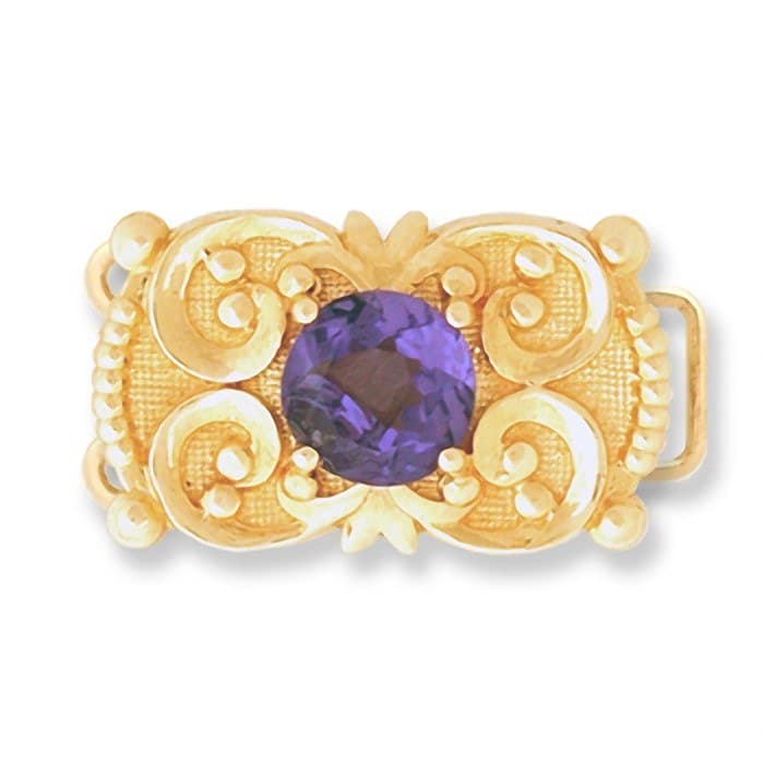 CL055 14kt Yellow Gold Tanzanite top