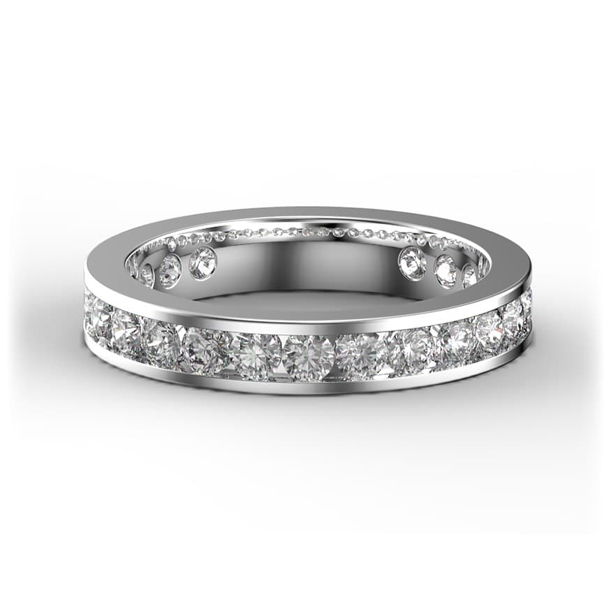 BDB1010 14kt White Gold Diamond top