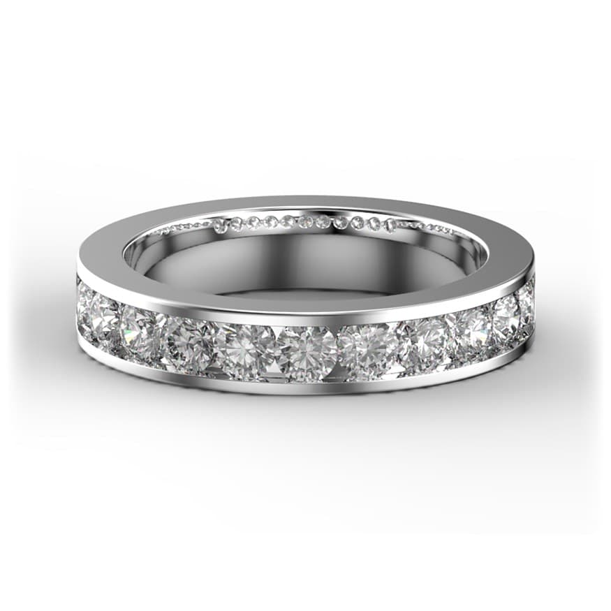 BDB1011 14kt White Gold Diamond top