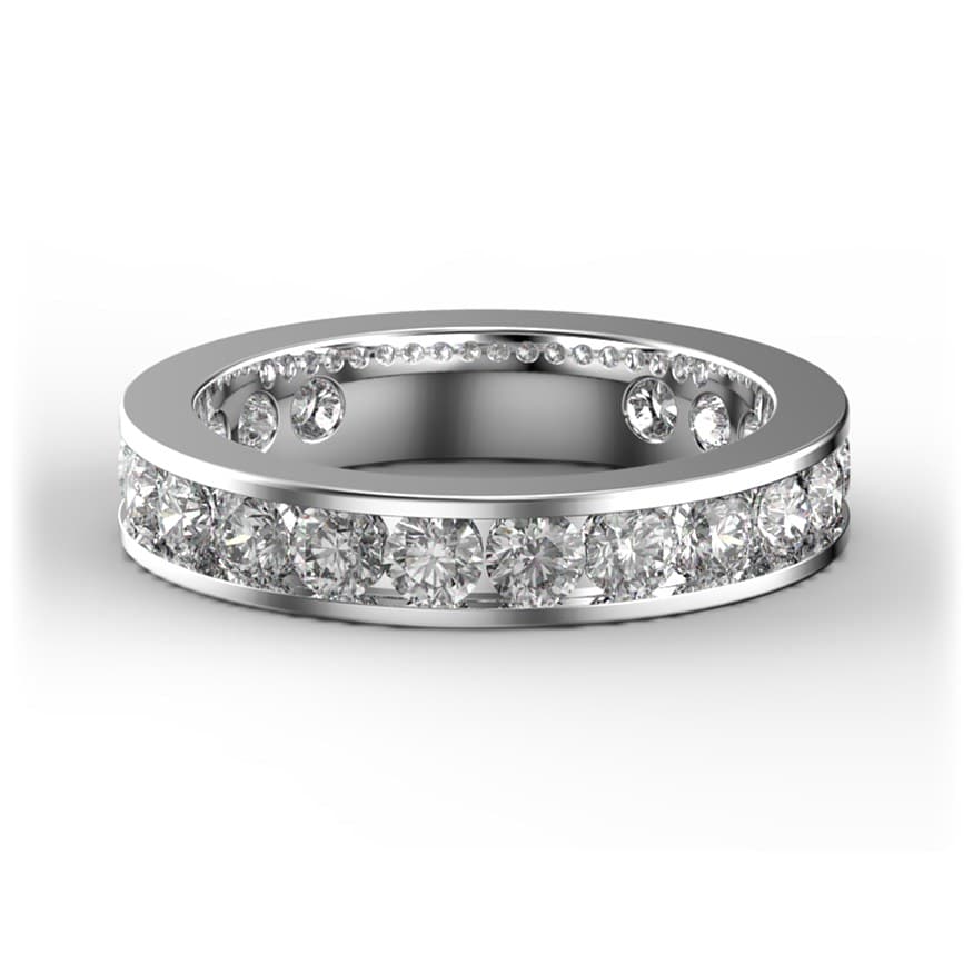 BDB1012 14kt White Gold Diamond top