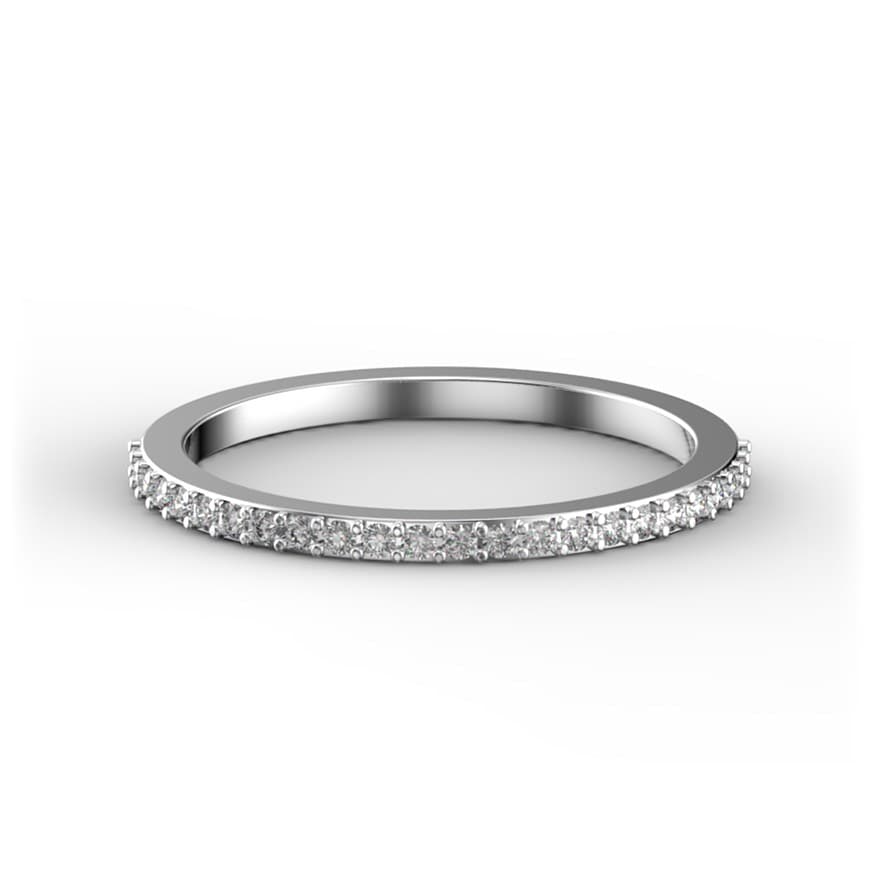 BDB1013 14kt White Gold Diamond top