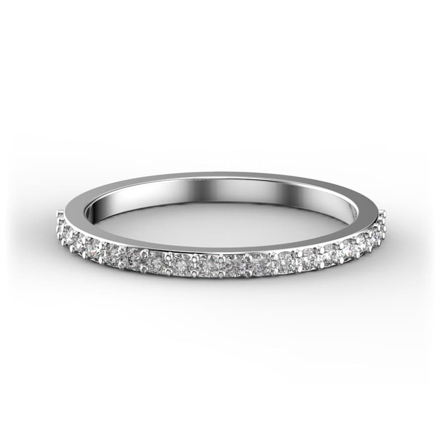 BDB1015 14kt White Gold Diamond top