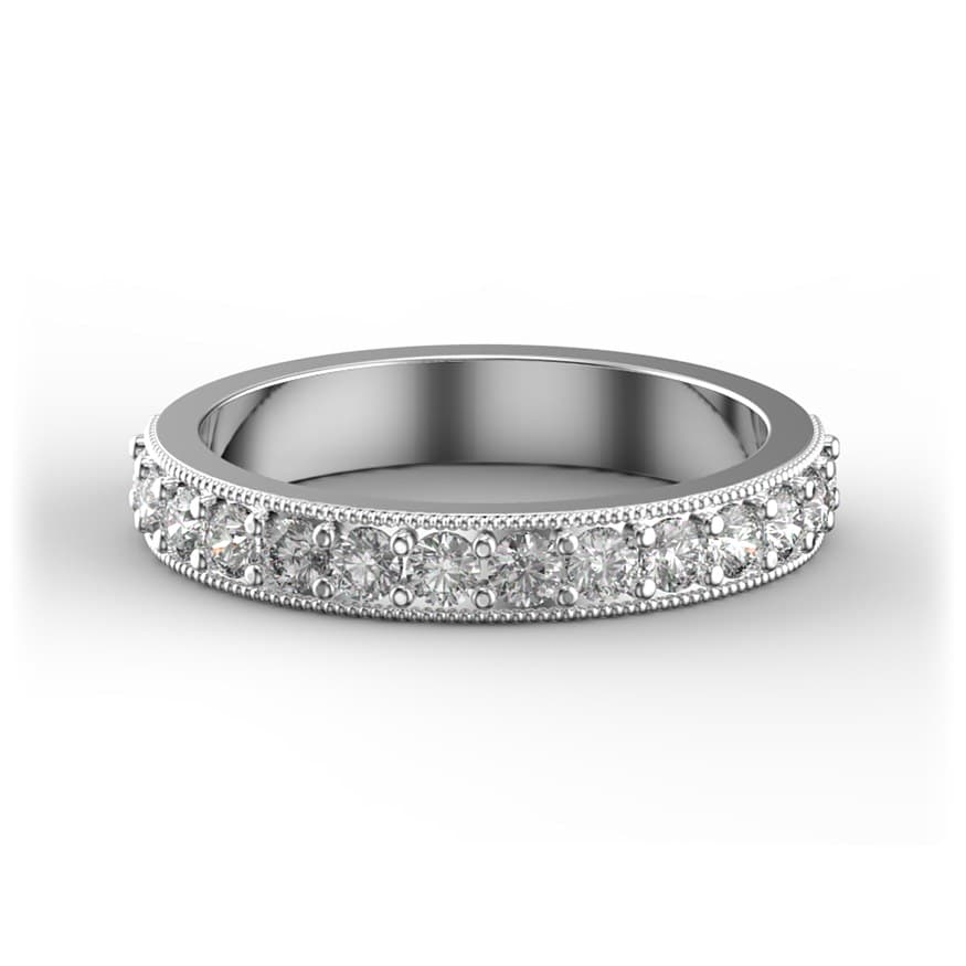 BDB1032 14kt White Gold Diamond top