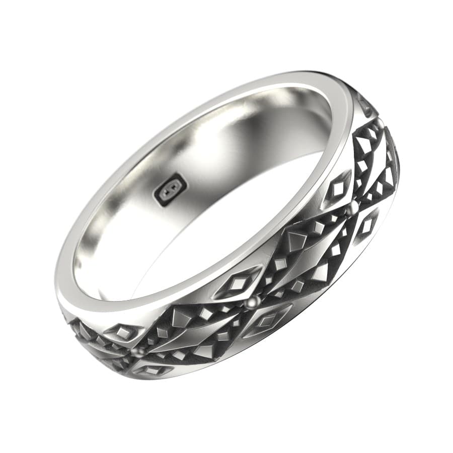 MTB008 Sterling Silver side angle