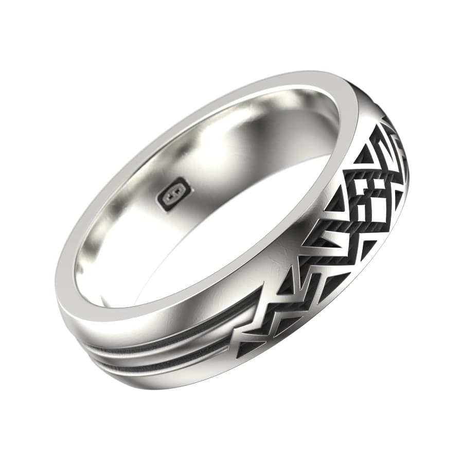 MTB009 Sterling Silver side angle