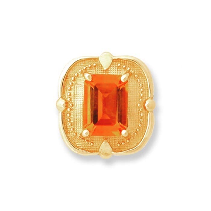 SL008 14kt Yellow Gold Citrine top