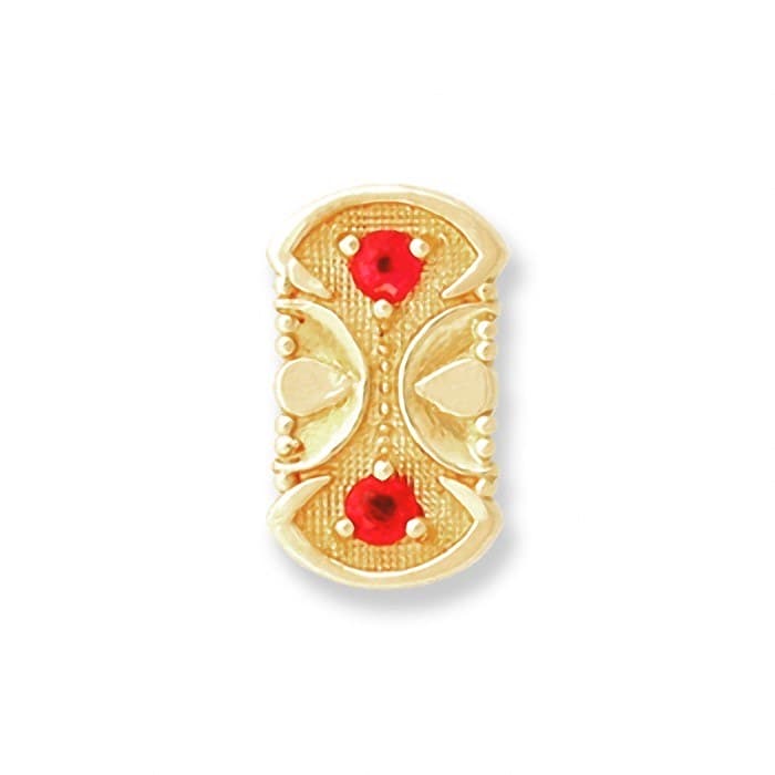 SL010 14kt Yellow Gold Ruby top