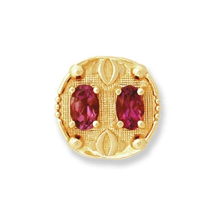 SL011 14kt Yellow Gold Amethyst top
