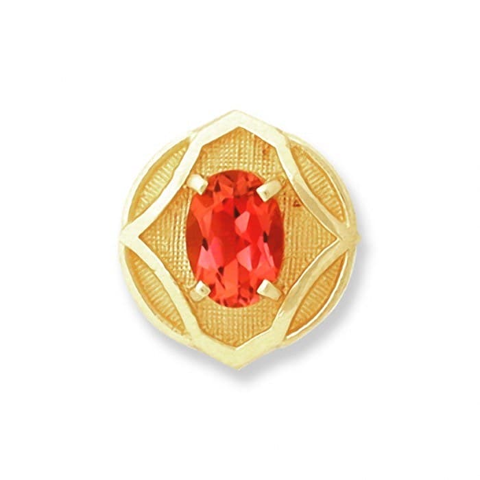SL013 14kt Yellow Gold Pink Tourmaline top