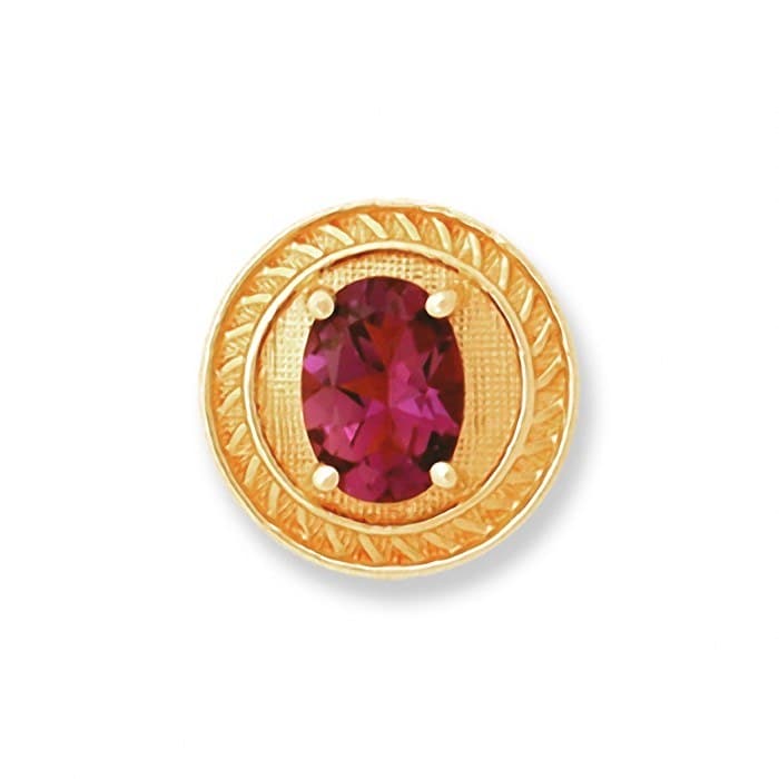SL014 14kt Yellow Gold Amethyst top