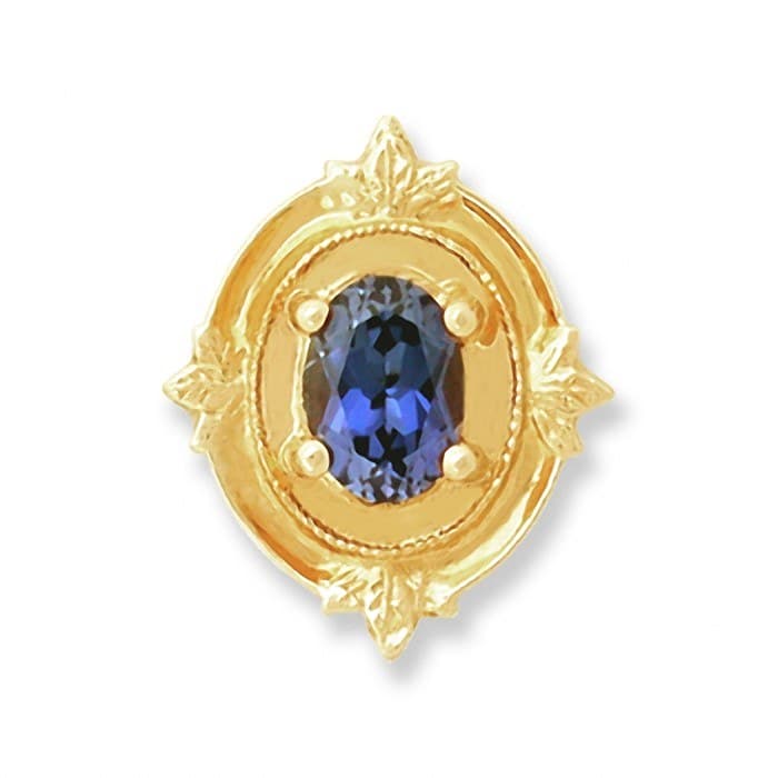 SL025 14kt Yellow Gold Tanzanite top