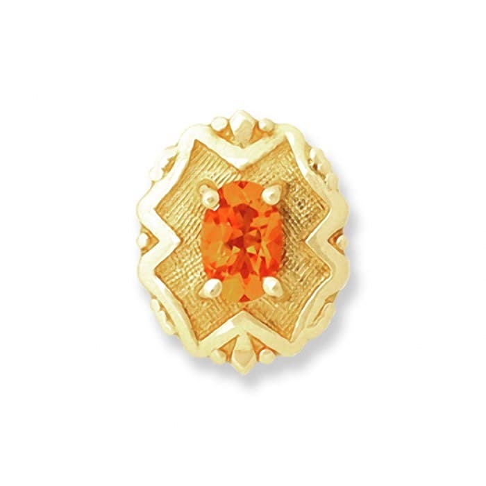 SL028 14kt Yellow Gold Citrine top