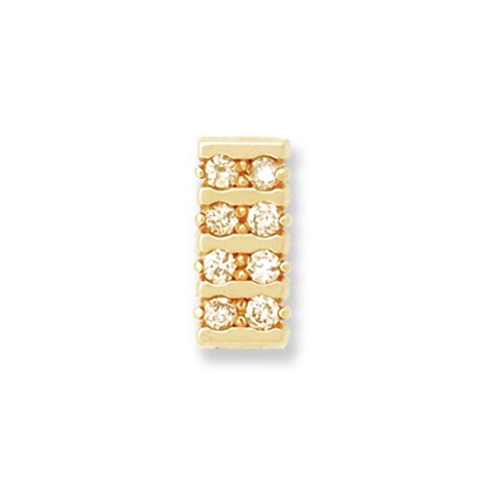 SL031 14kt Yellow Gold Diamond top