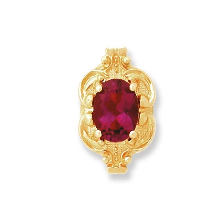 SL043 14kt Yellow Gold Amethyst top