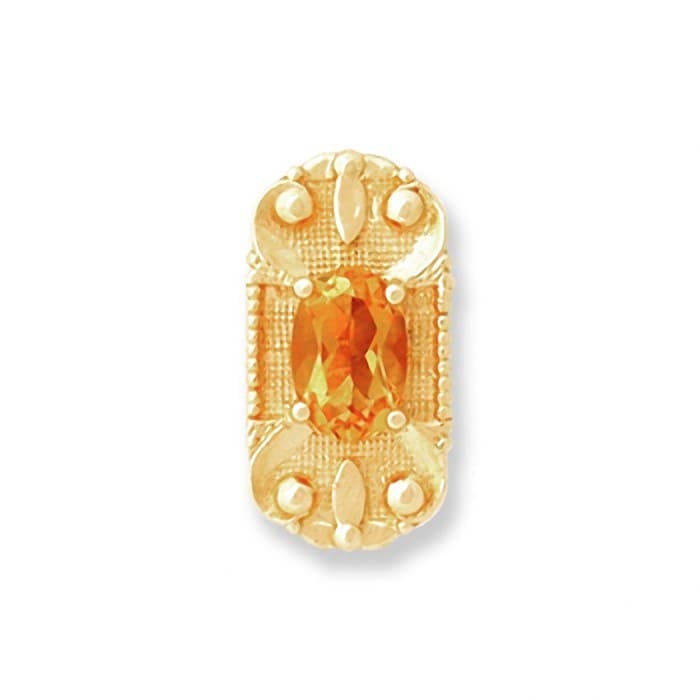 SL096 14kt Yellow Gold Citrine top