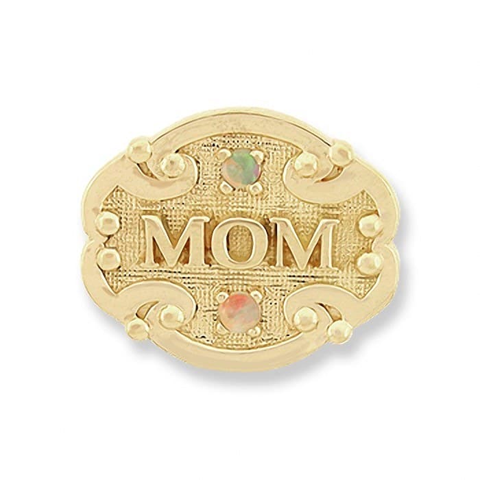 SL184 14kt Yellow Gold Opal top