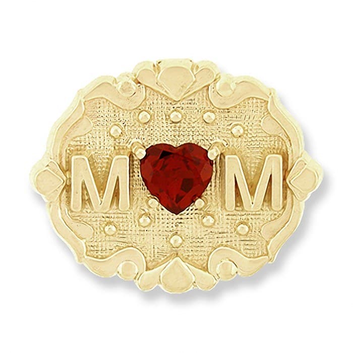SL195 14kt Yellow Gold Garnet top