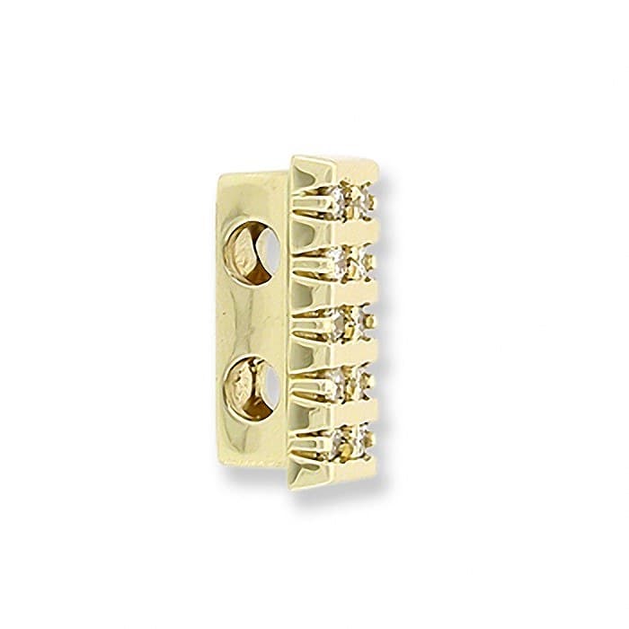 SL197 14kt Yellow Gold Diamond angle