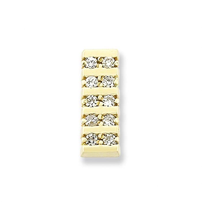 SL197 14kt Yellow Gold Diamond top