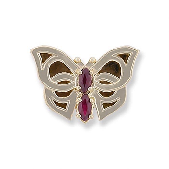 SL249 14kt Yellow Gold Ruby top