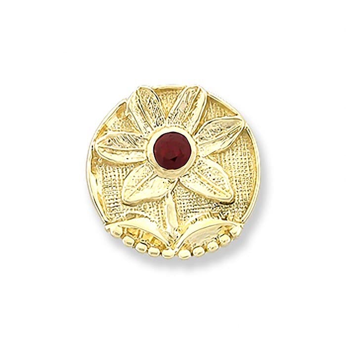 SL265 14kt Yellow Gold Garnet top