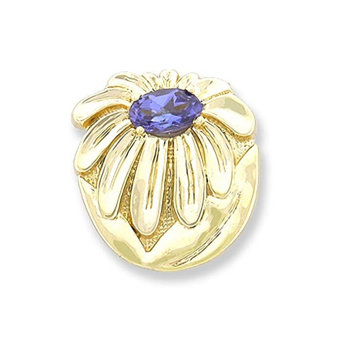SL280 14kt Yellow Gold Iolite top
