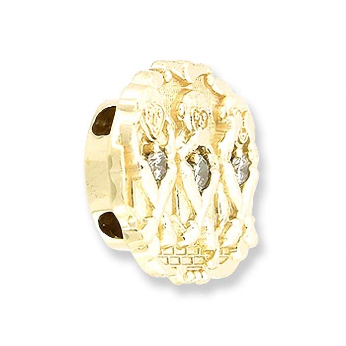 SL282 14kt Yellow Gold Diamond angle