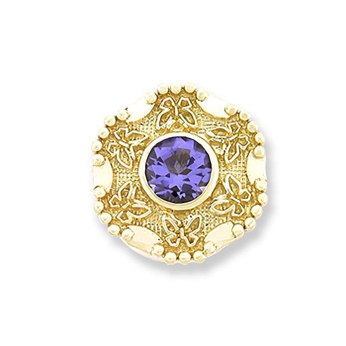 SL301 14kt Yellow Gold Tanzanite top
