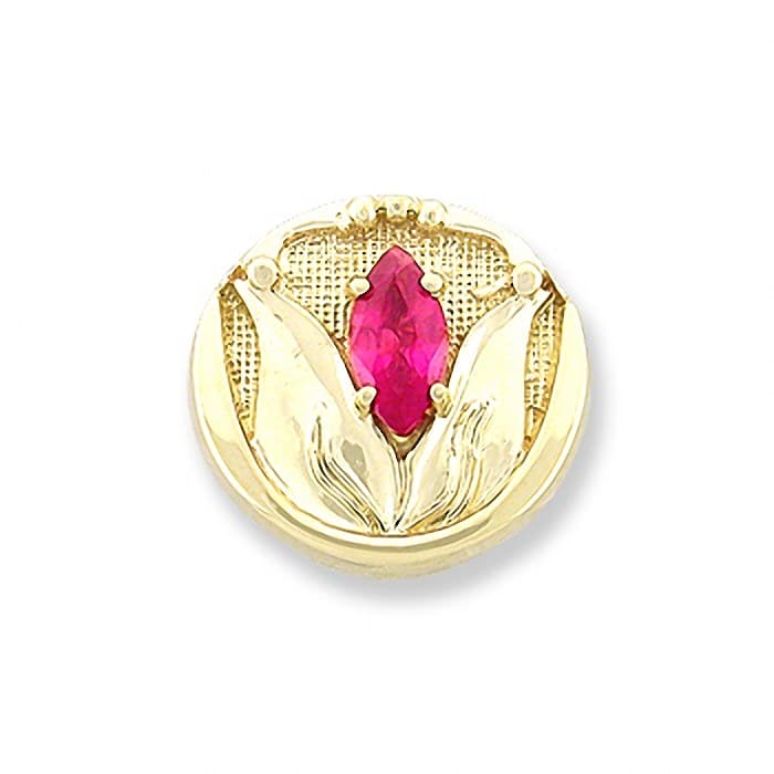 SL305 14kt Yellow Gold Pink Tourmaline top