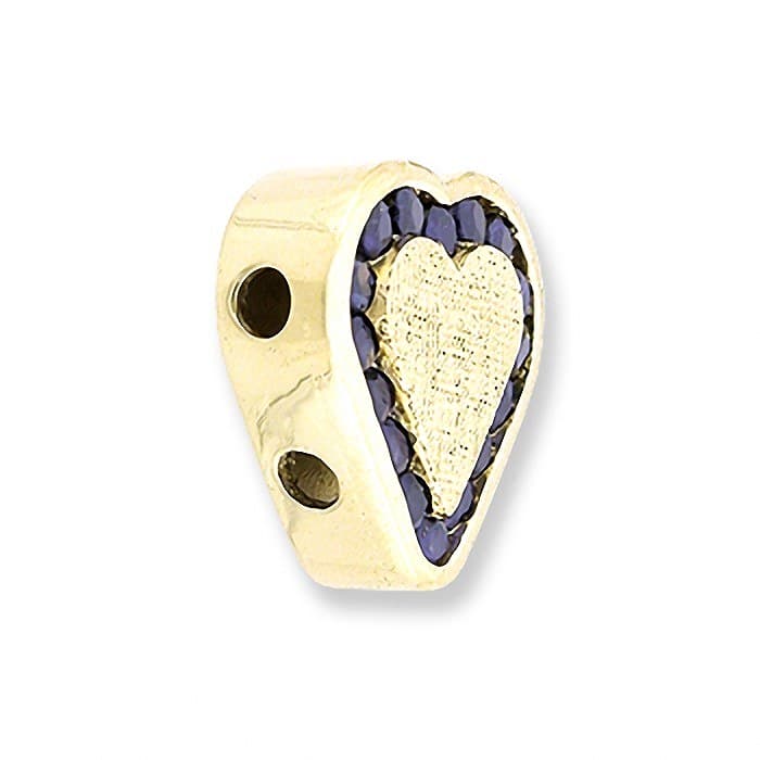 SL341 14kt Yellow Gold Blue Sapphire angle