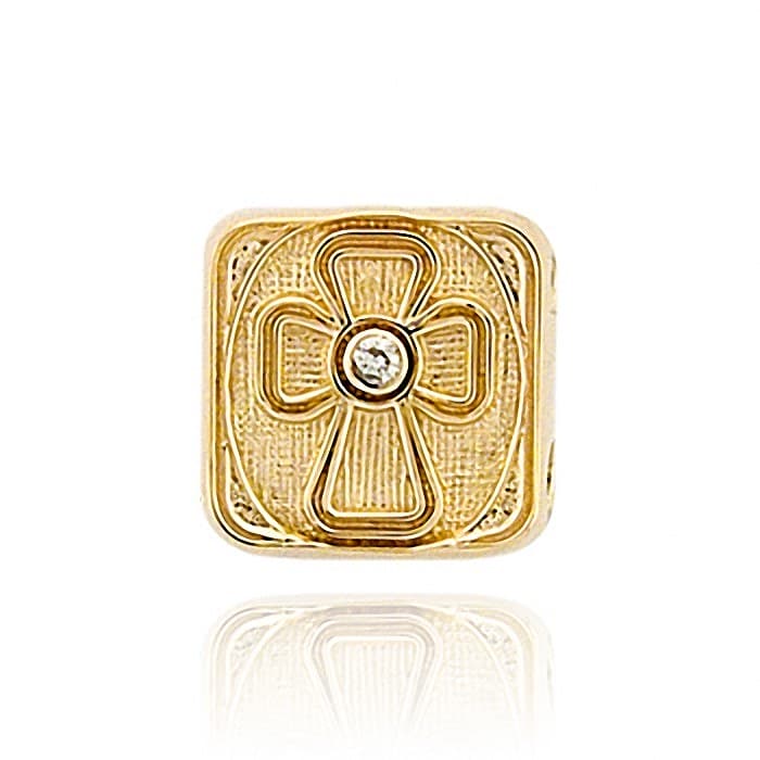 SL351 14kt Yellow Gold Diamond top