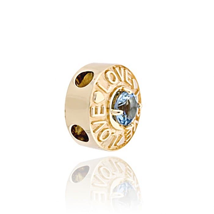 SL470 14kt Yellow Gold Swiss Blue Topaz angle
