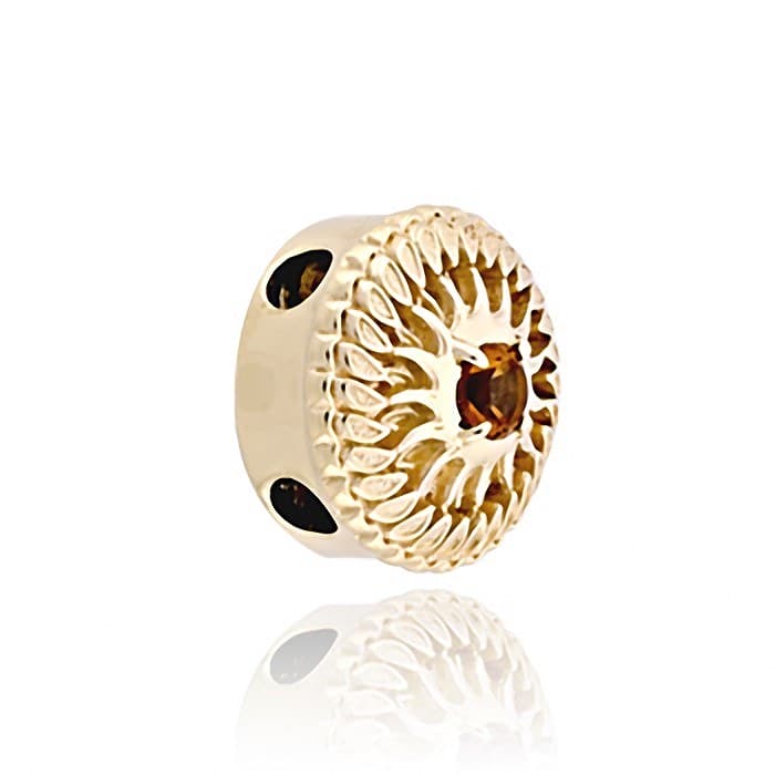 SL471 14kt Yellow Gold Citrine angle