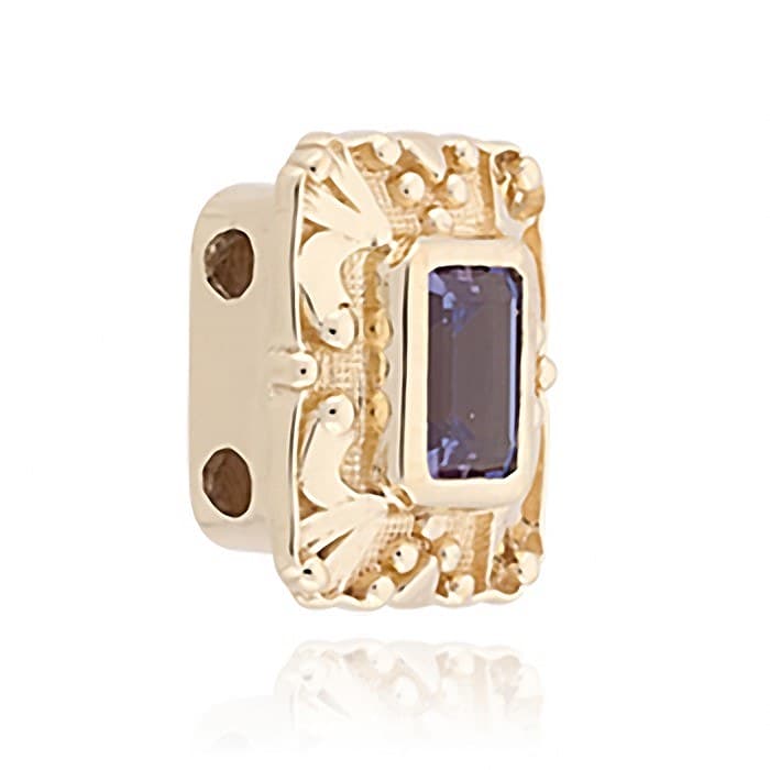 SL547 14kt Yellow Gold Alexandrite angle