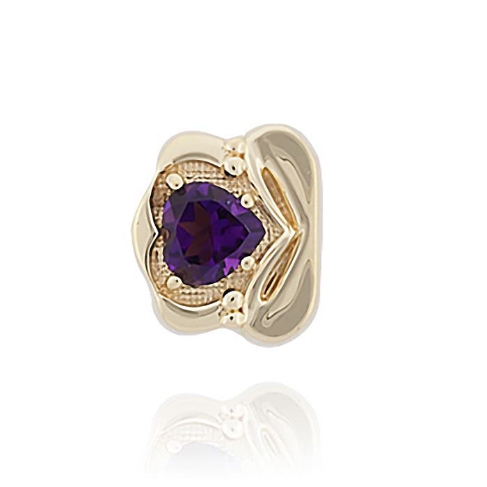 SL565 14kt Yellow Gold Amethyst top