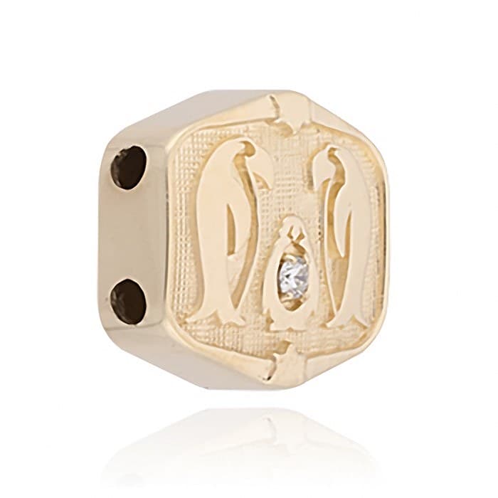 SL575 14kt Yellow Gold Diamond angle