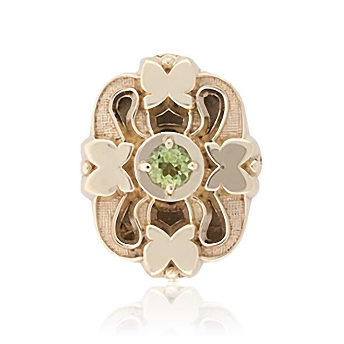 SL618 14kt Yellow Gold Peridot top