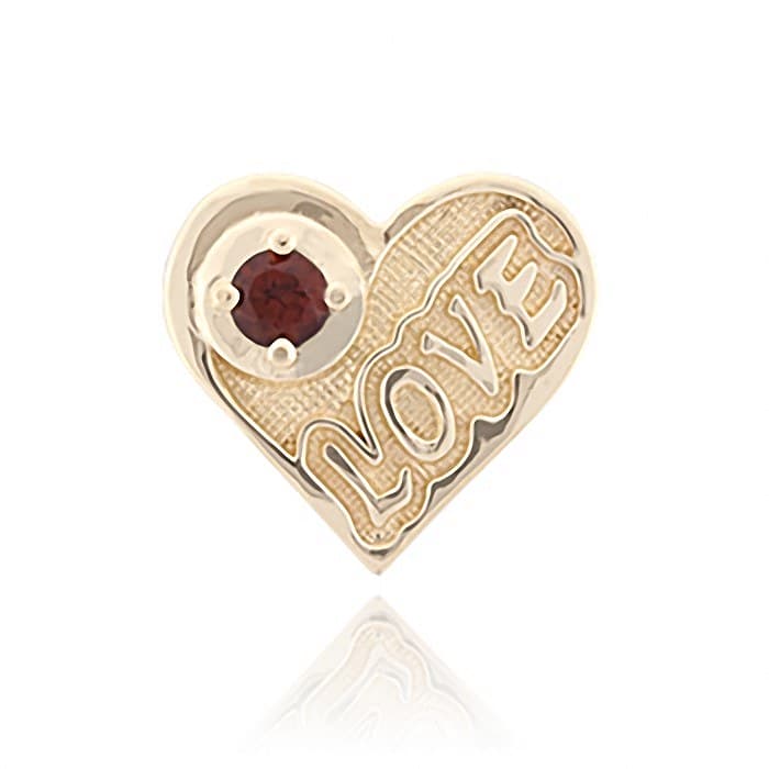 SL698 14kt Yellow Gold Garnet top
