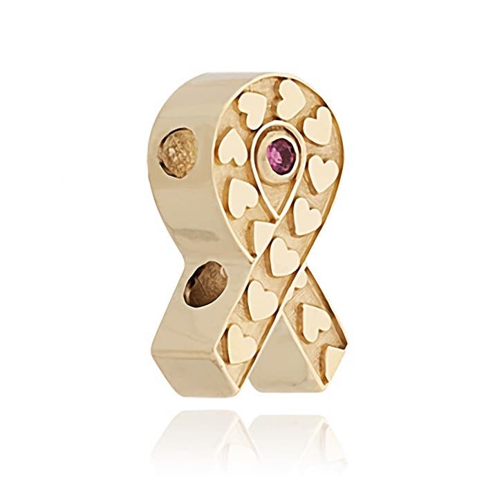 SL722 14kt Yellow Gold Pink Tourmaline angle