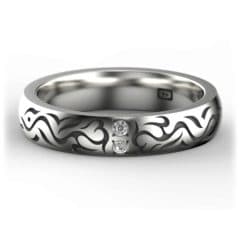 MTB003 Sterling Silver Diamond top