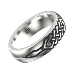 MTB007 Sterling Silver side angle