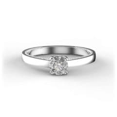 R0051 14kt White Gold Diamond top