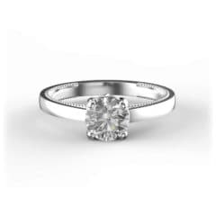 R0155 14kt White Gold Diamond top