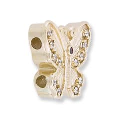 SL233 14kt Yellow Gold Ruby and Diamond angle