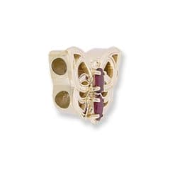 SL249 14kt Yellow Gold Ruby angle
