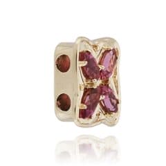 SL257 14kt Yellow Gold Pink Tourmaline angle
