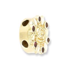 SL279 14kt Yellow Gold Pink Tourmaline angle