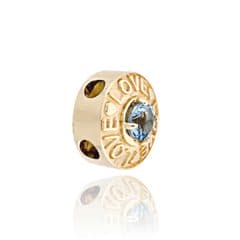 SL470 14kt Yellow Gold Swiss Blue Topaz angle