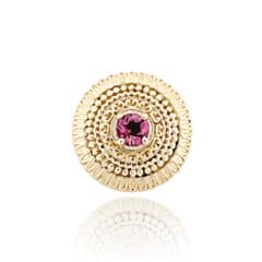 SL477 14kt Yellow Gold Pink Tourmaline top